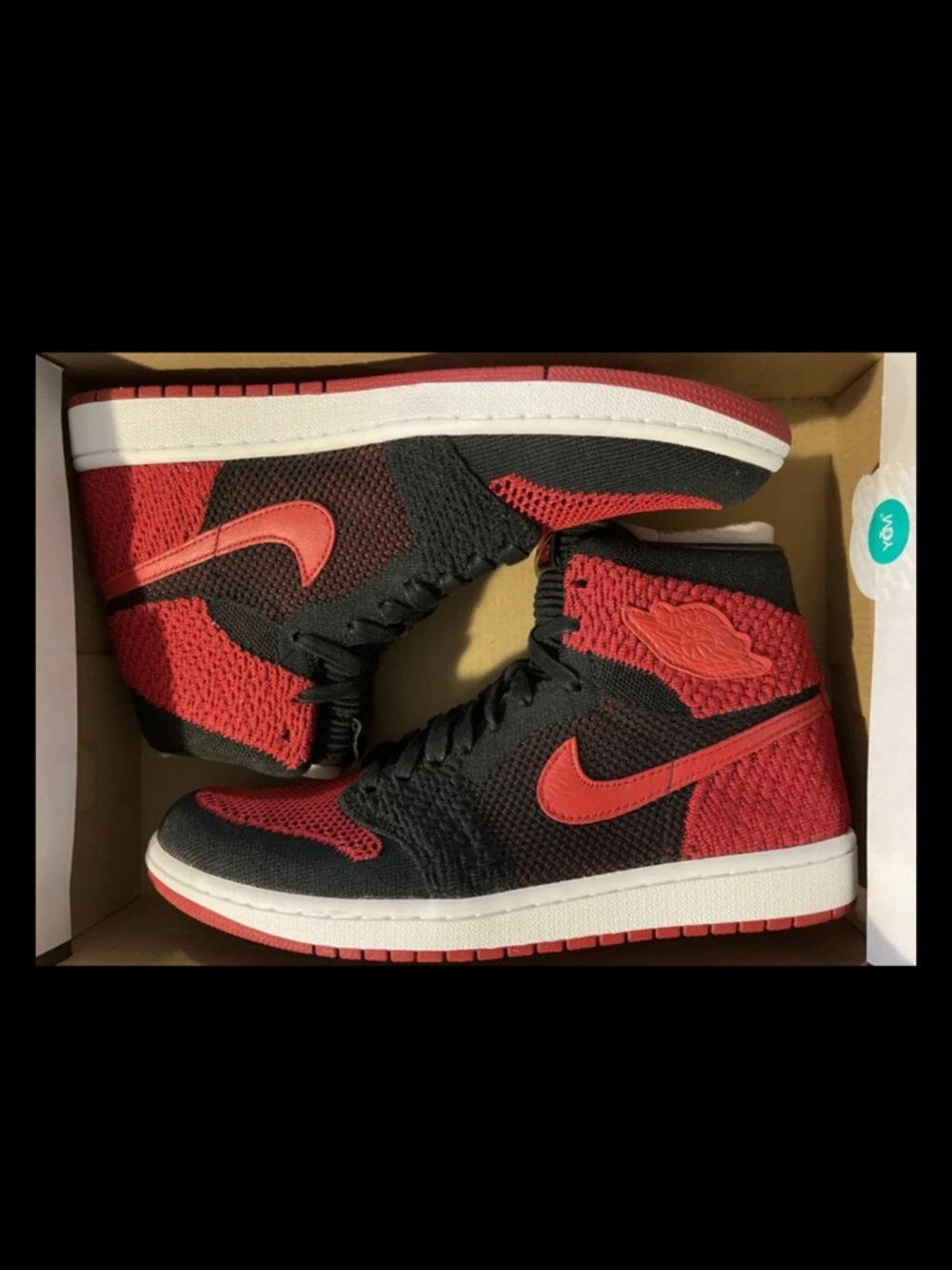 Nike Air Jordan 1 Flyknit Banned Bred size 9.5 and 10